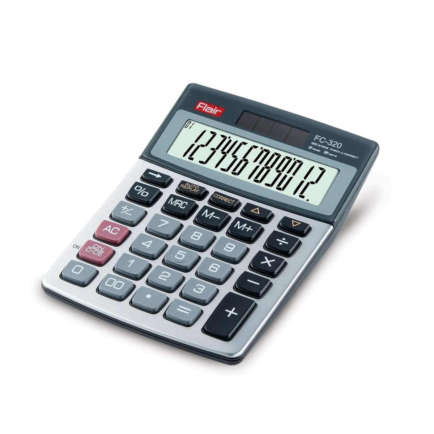 FLAIR Calculator FC 320, Black & Grey, Pack Of 1