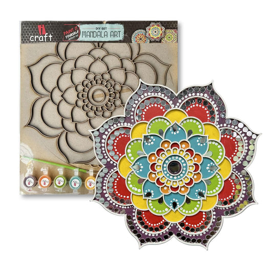 iCraft DIY Mandala Art Kit - Traditional Design - 10x10
