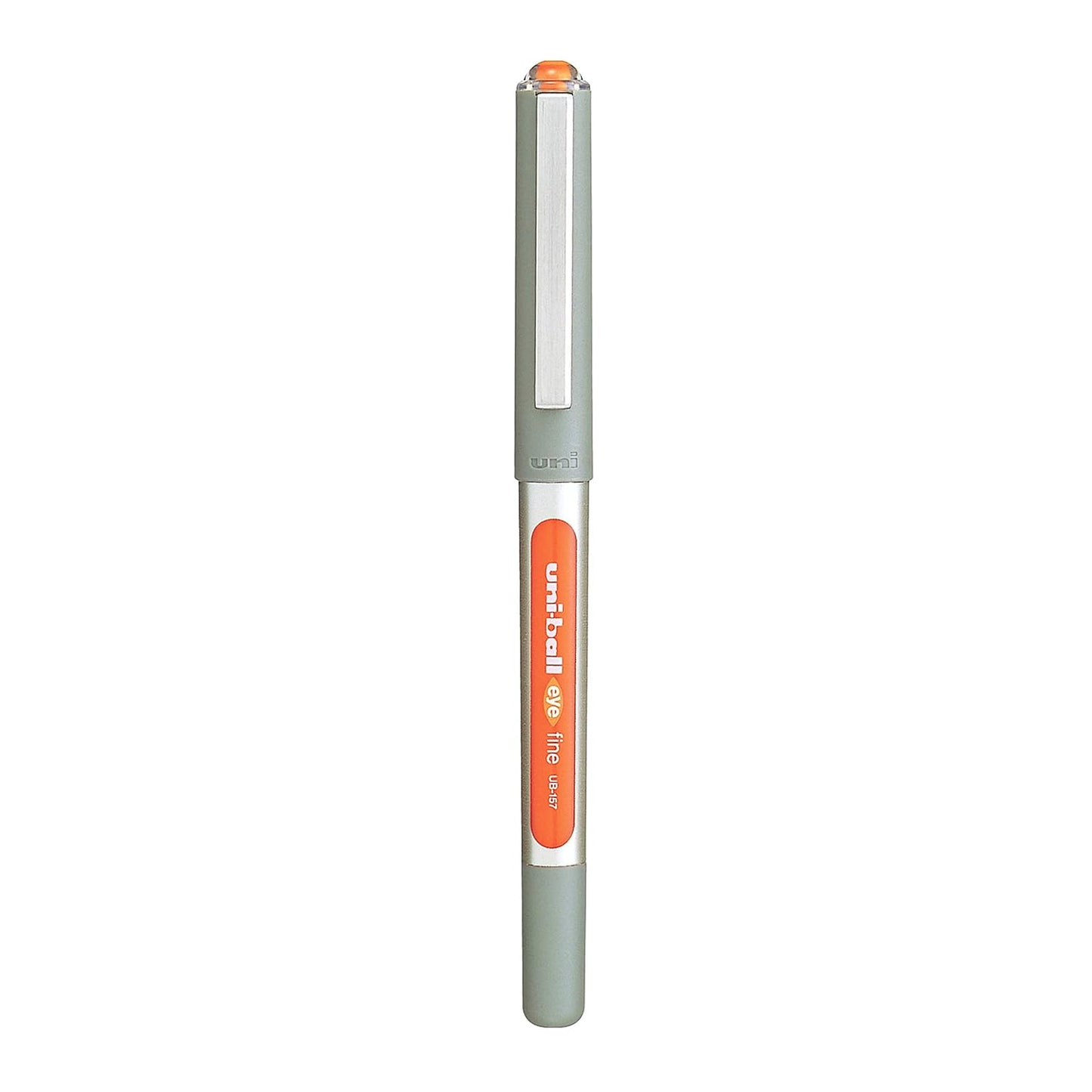 uni-ball Eye UB157 0.7mm Roller Ball Pen, Orange Ink, Pack of 1