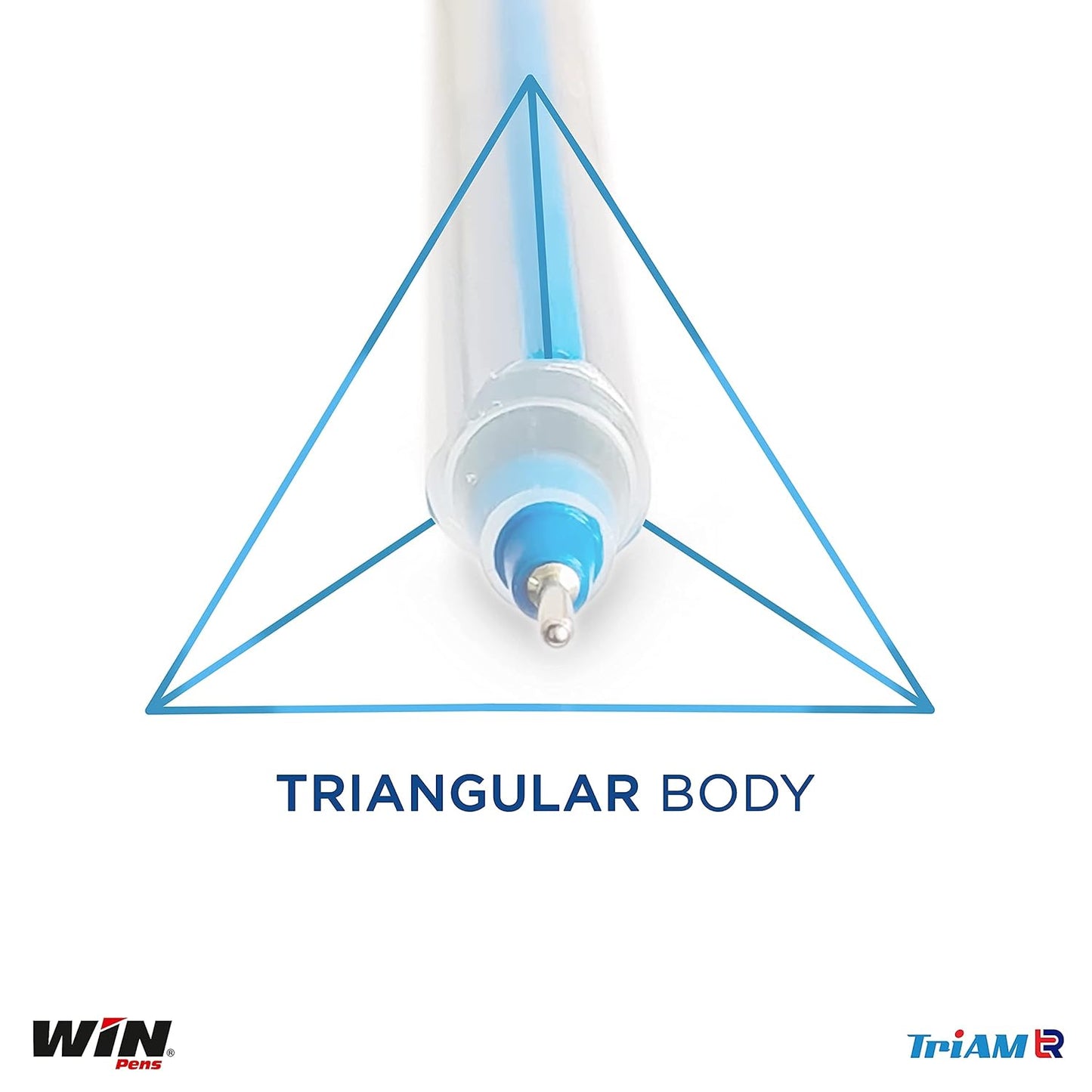 Win DF Triam TR Ball Pen, 0.7mm, Red Ink, Pack of 20