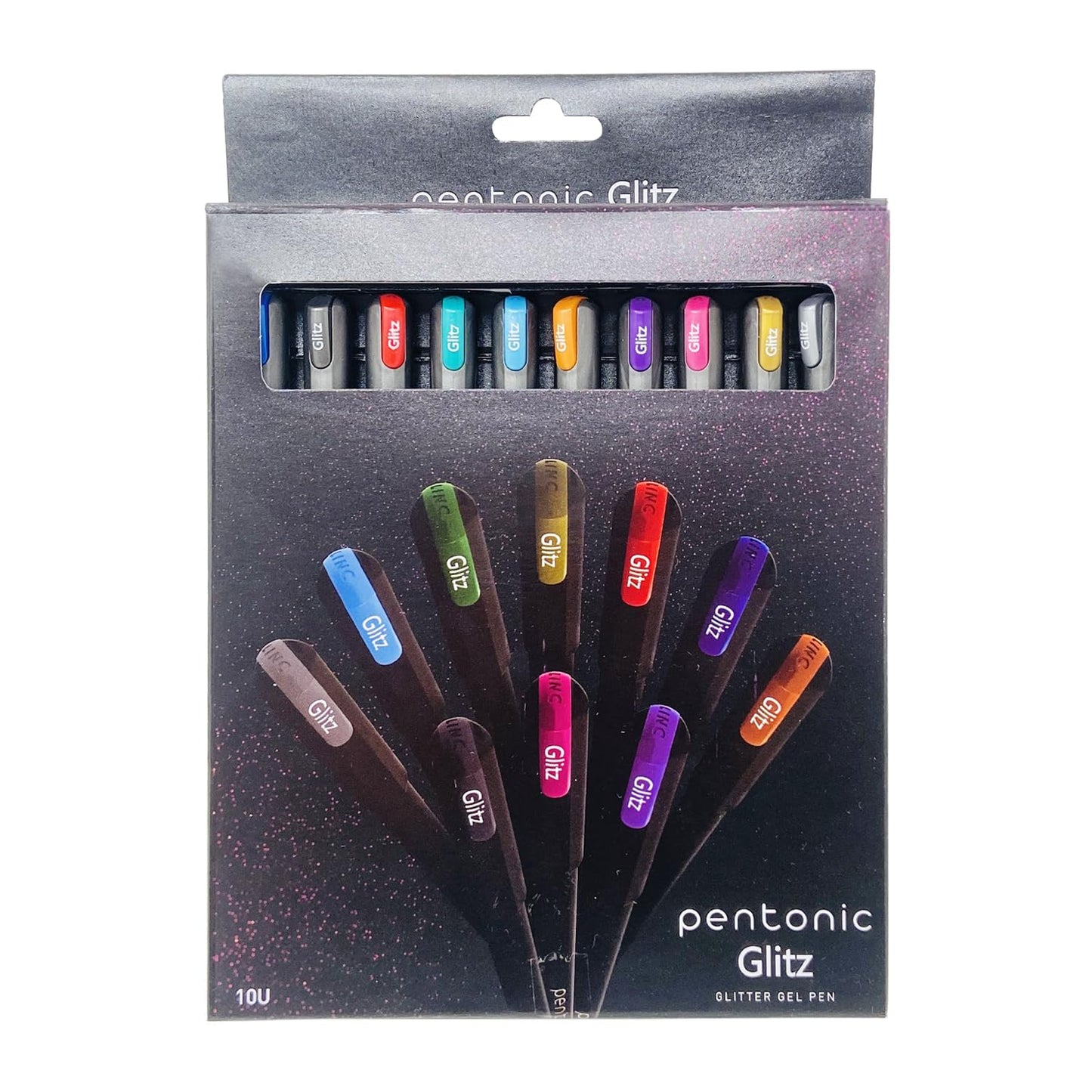 Linc Pentonic Glitz Multicolor Glitter Pen - Pack of 10