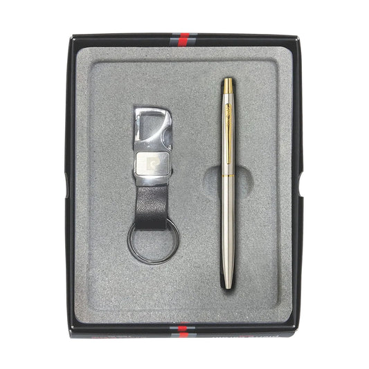 Pierre Cardin Regal Pen Set, Ball Pen & Key Chain, Blue Ink, Pack of 1