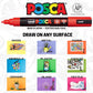 Uni-Ball PIN-200 0.03-0.8mm Fineliner with Posca 3M 0.9-1.3mm Markers Combo Pack