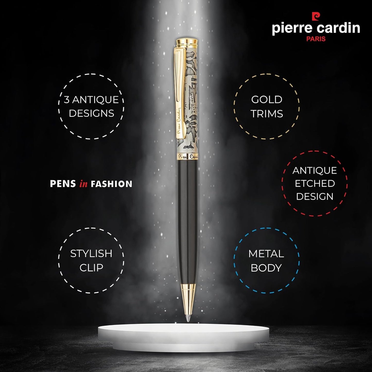 Pierre Cardin Antica Exclusive Ball Pen, Blue Ink, Pack of 1