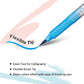 Flair Creative Brush Pens, Fine Tip, 12 Multicolour Shades, Pack Of 1
