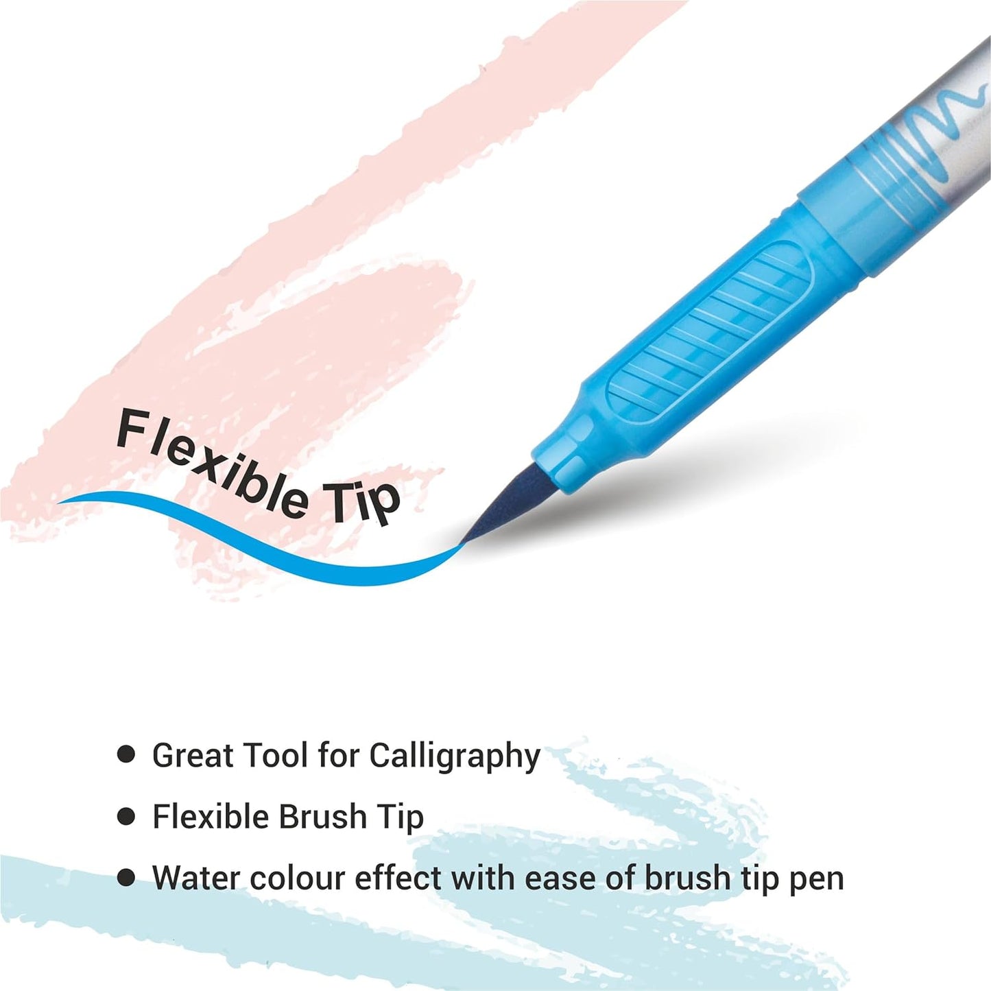 Flair Creative Brush Pens - Fine Tip - 12 Multicolour Shades