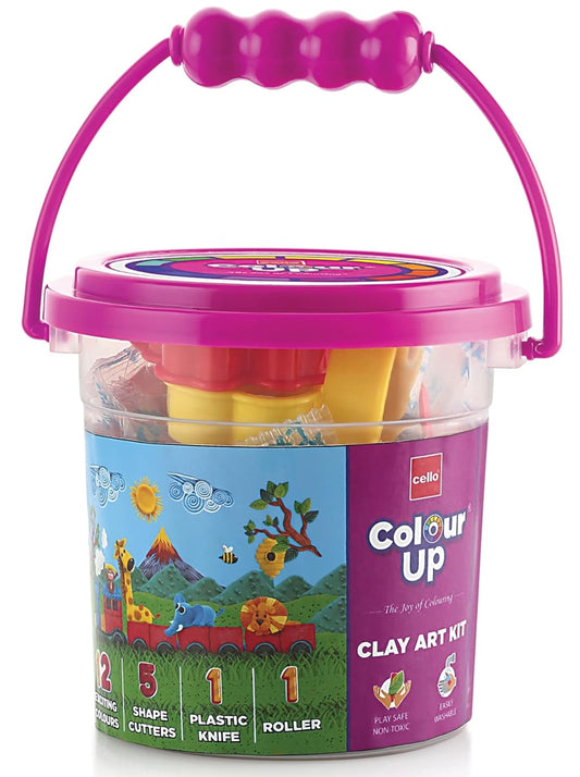 Cello Colourup Clay Bucket, Multicolour, Pack Of 1