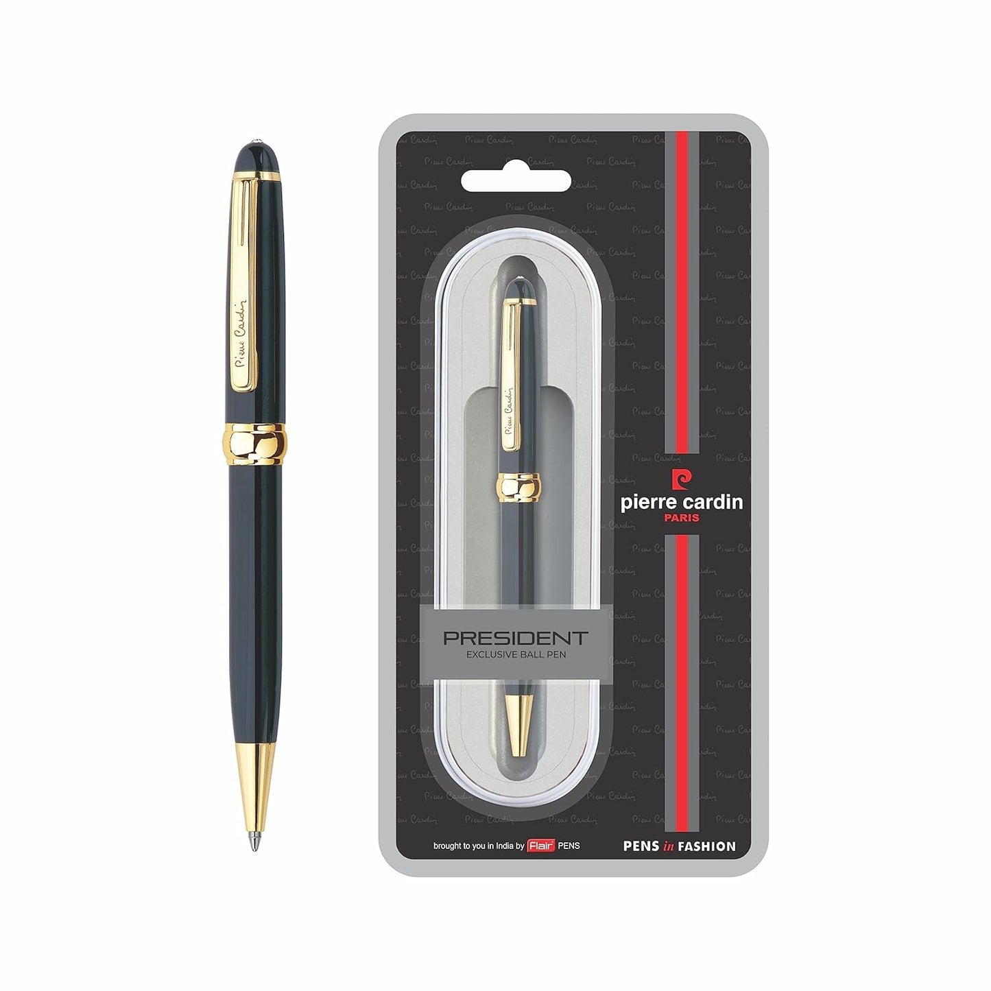 Pierre Cardin President Ball Pen , Blue Ink, Pack of 1