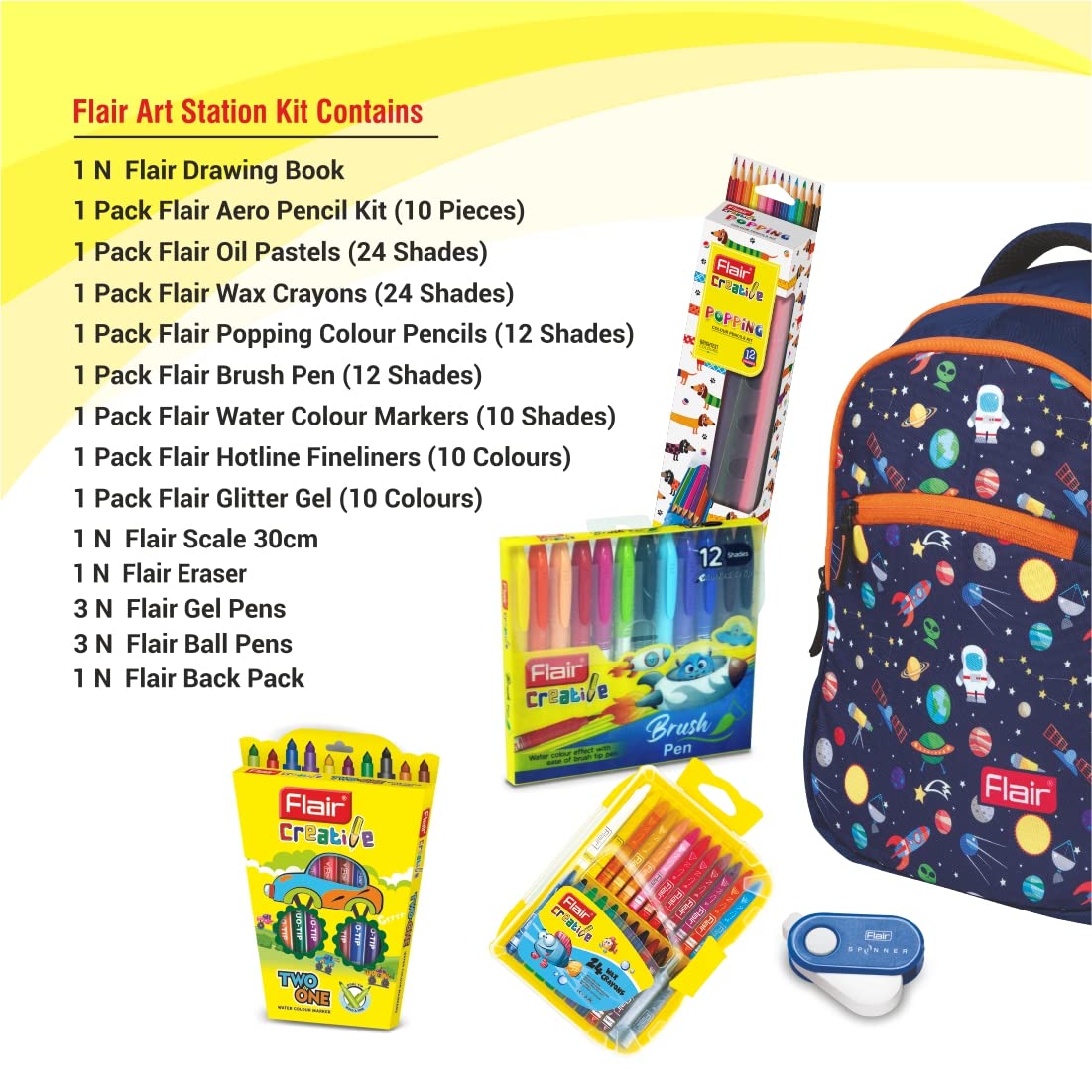 Flair Creative Series Art Station Kit (Color may vary)