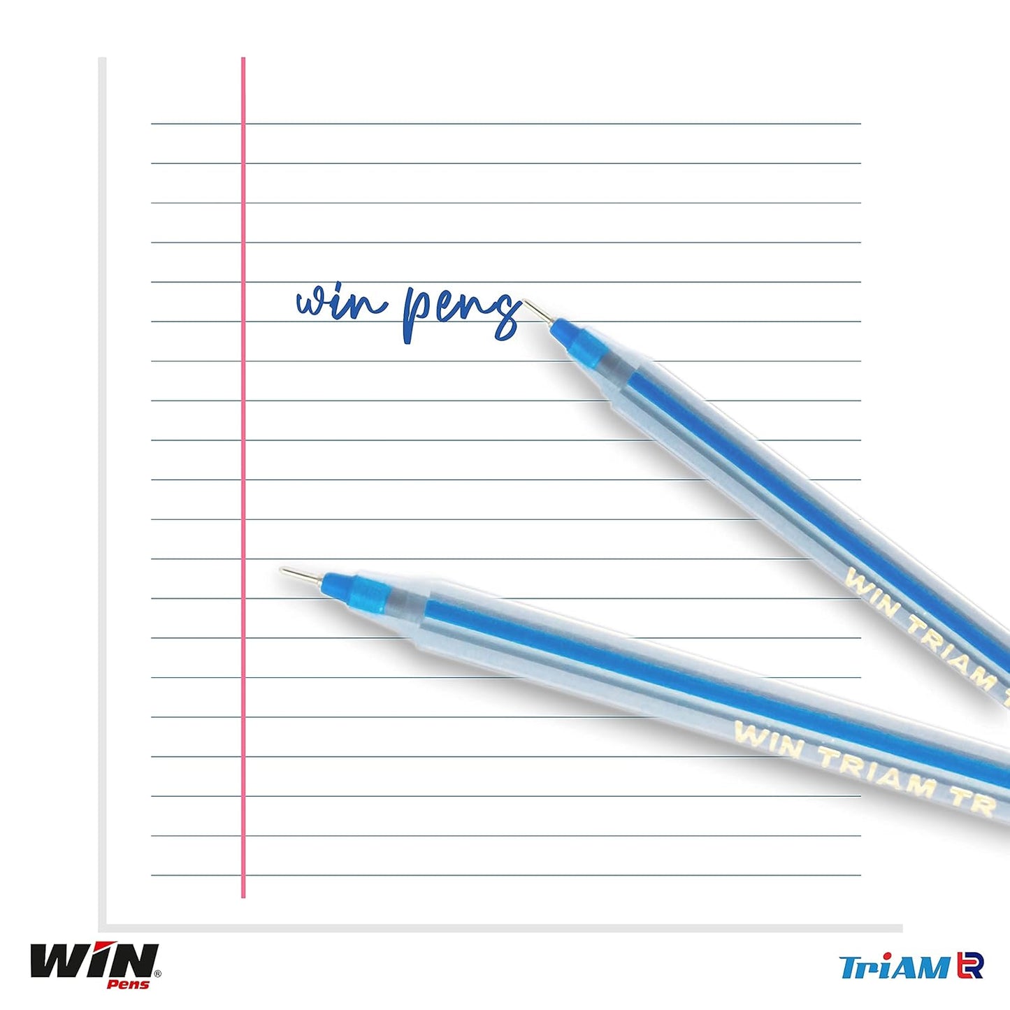 Win DF Triam TR Ball Pen, 0.7mm, Red Ink, Pack of 20