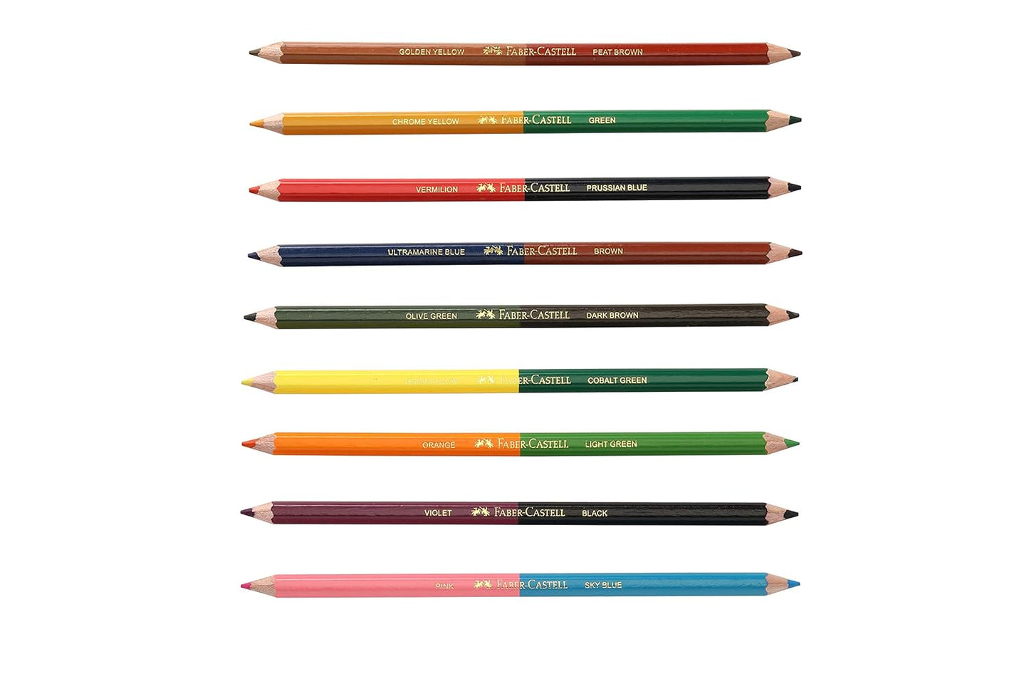 Faber-Castell BI-Colour Pencil, Pack of 18