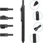 NUOVI 3+1 Multifunctional Pen, Black Metal Body (3 Ink & 0.5mm Pencil)