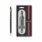 Pierre Cardin Kriss Japan Black Finish Exclusive Metal Ball Pen, Blue Ink, Pack of 1