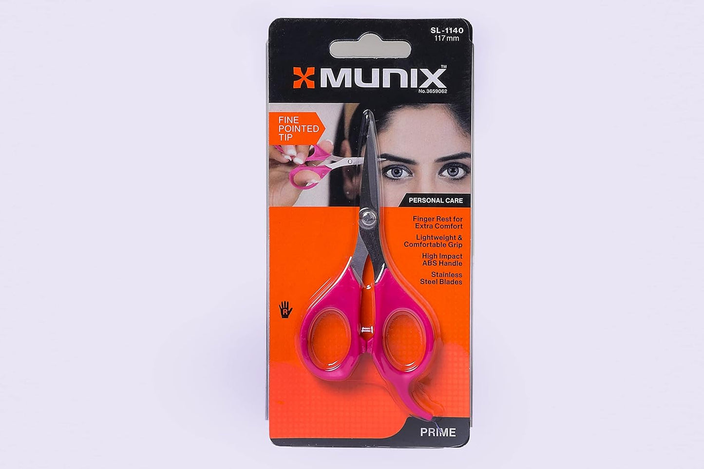 Munix SL-1140 117 mm 4.6Inches Scissor, Color May Vary, Pack of 2