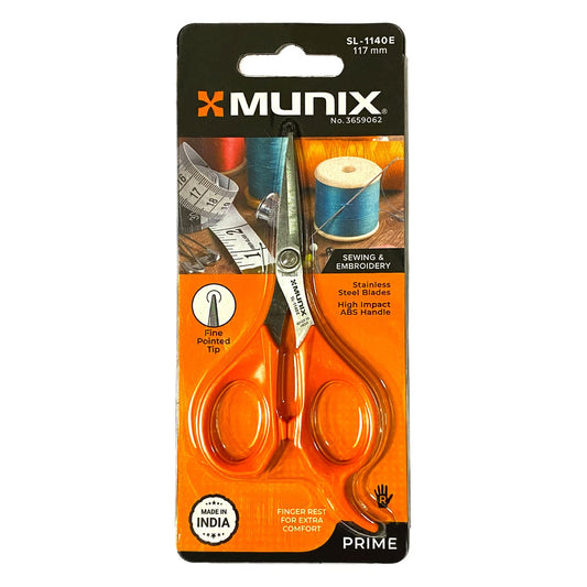 Munix Scissor SL-1140E 117mm, Color may Vary, Pack of 4