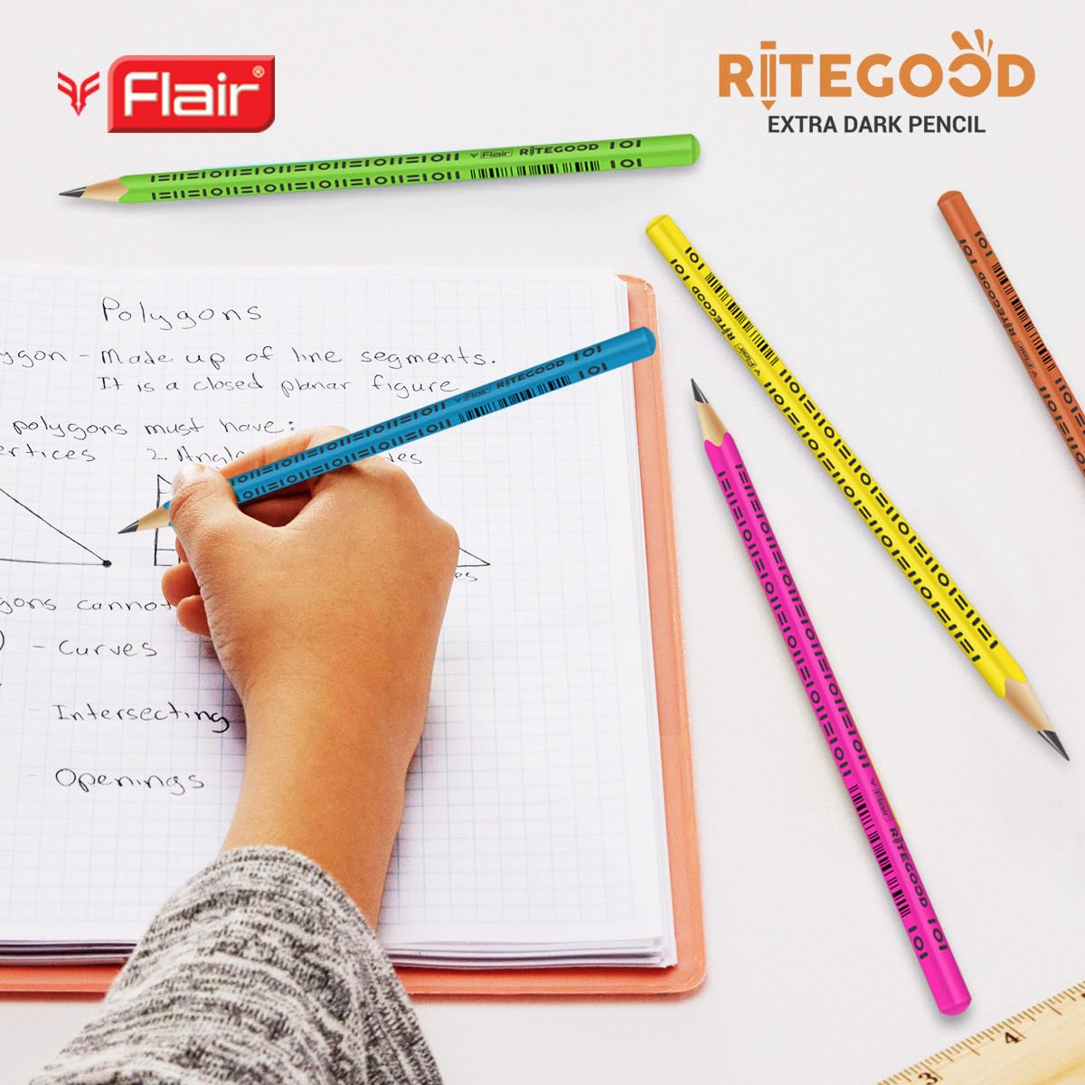 Flair Creative Series Ritegood 40 Pcs Pencil Kit, Sipper Pack of 1
