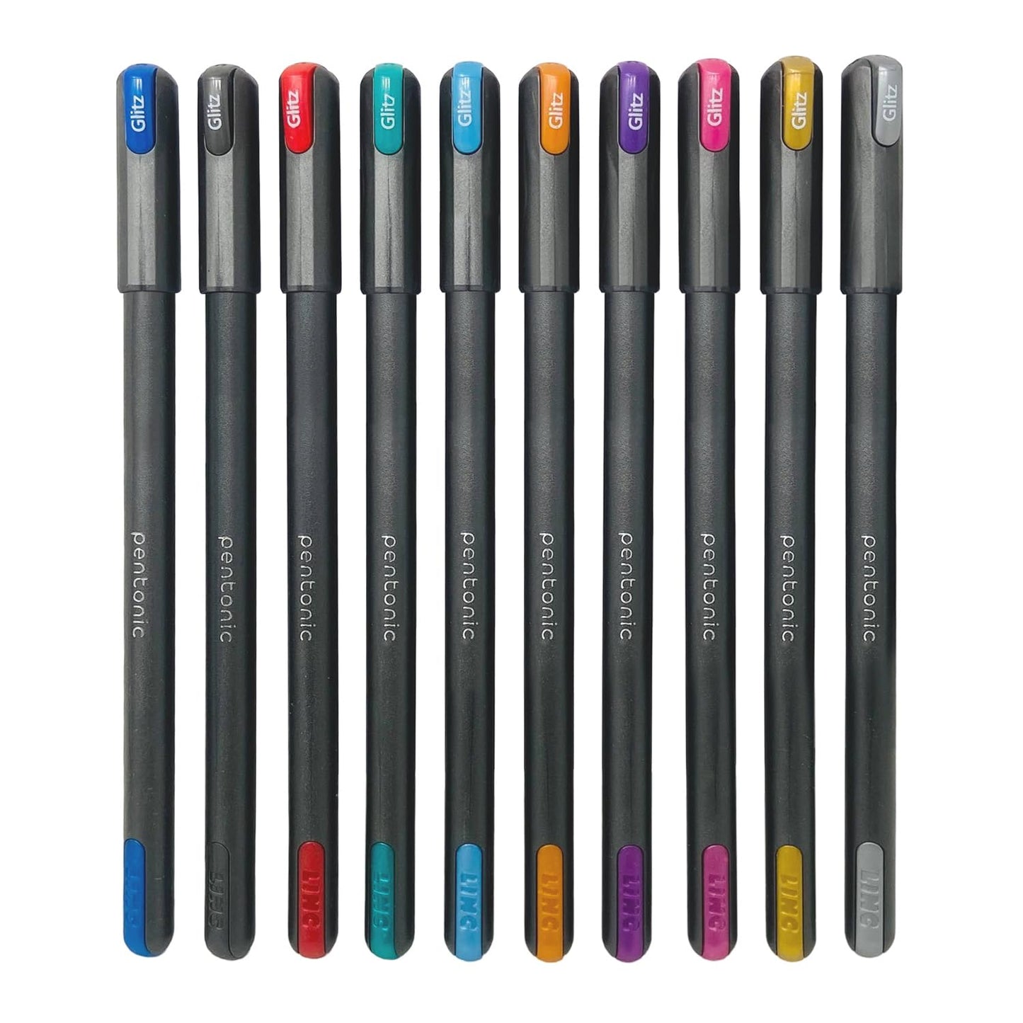 Linc Pentonic Glitz Multicolor Glitter Pen - Pack of 10