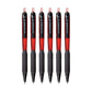 uni-ball Jetstream SXN101 0.7mm Roller Ball Pen, Red Body, Red Ink, Pack of 6
