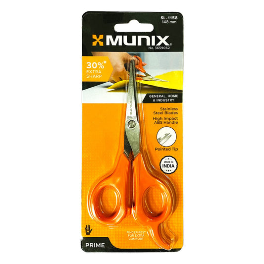 Munix SL-1158 148 mm Scissor, Color May Vary, Pack of 3