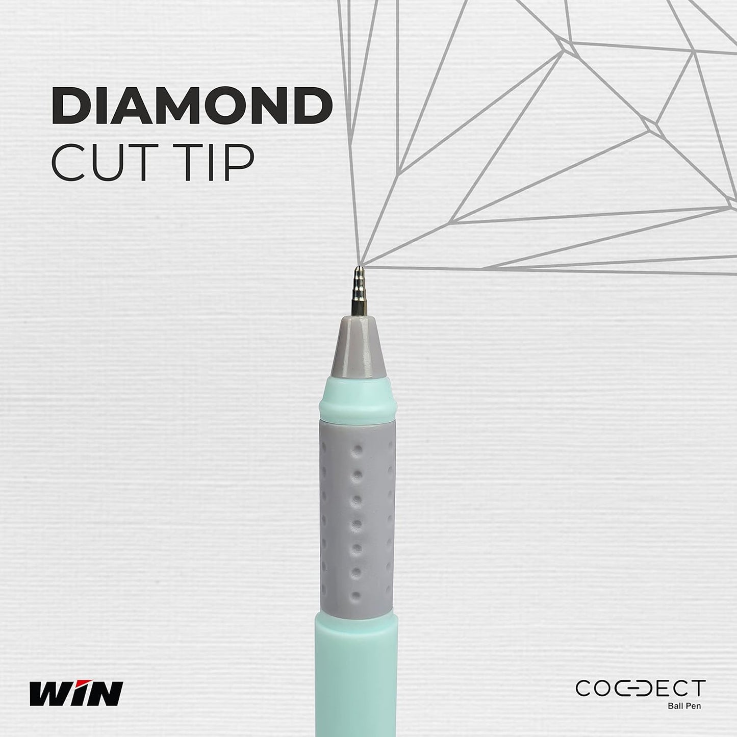Win Connect Ball Pen, 0.7mm, Blue Ink, Pack of 20, Wallet Pack