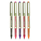 uni-ball Eye UB157 0.7mm Roller Ball Pen, Blue, Black, Red, Green & Pink Ink, Pack of 5