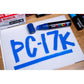 uni-ball Posca PC-17K 15.0 mm Extra Broad Tip Marker Pen, Silver Ink, Pack of 1
