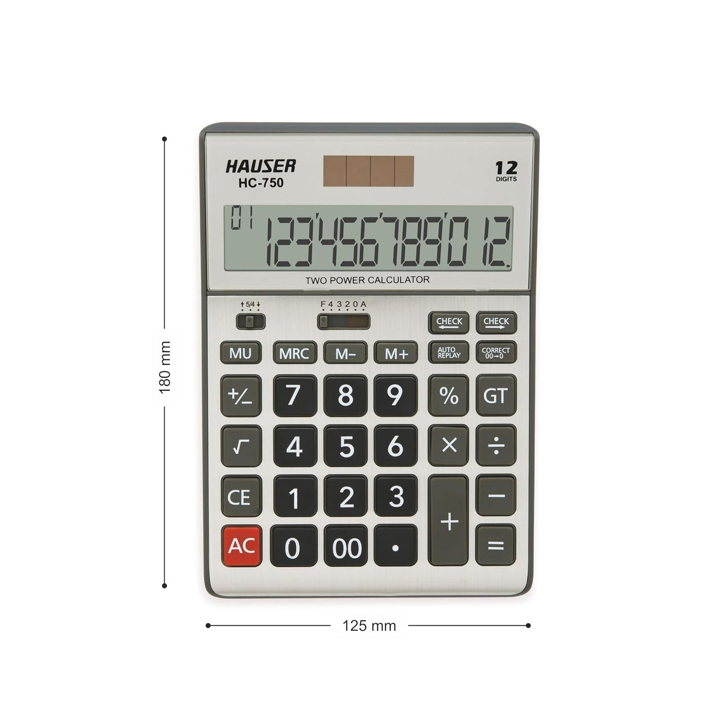 Hauser Desktop Series HC 750 Calculator, Pack of 1