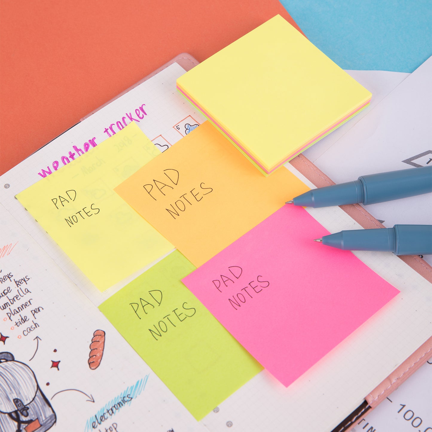 Deli WA02602 Sticky Note, 3" x 3", 425 Sheets, Yellow (Pack of 1)