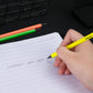 Deli WU54600 Neon Series Pre-Sharpened, Wood-Free, HB Pencils with Eraser (12 Pcs)