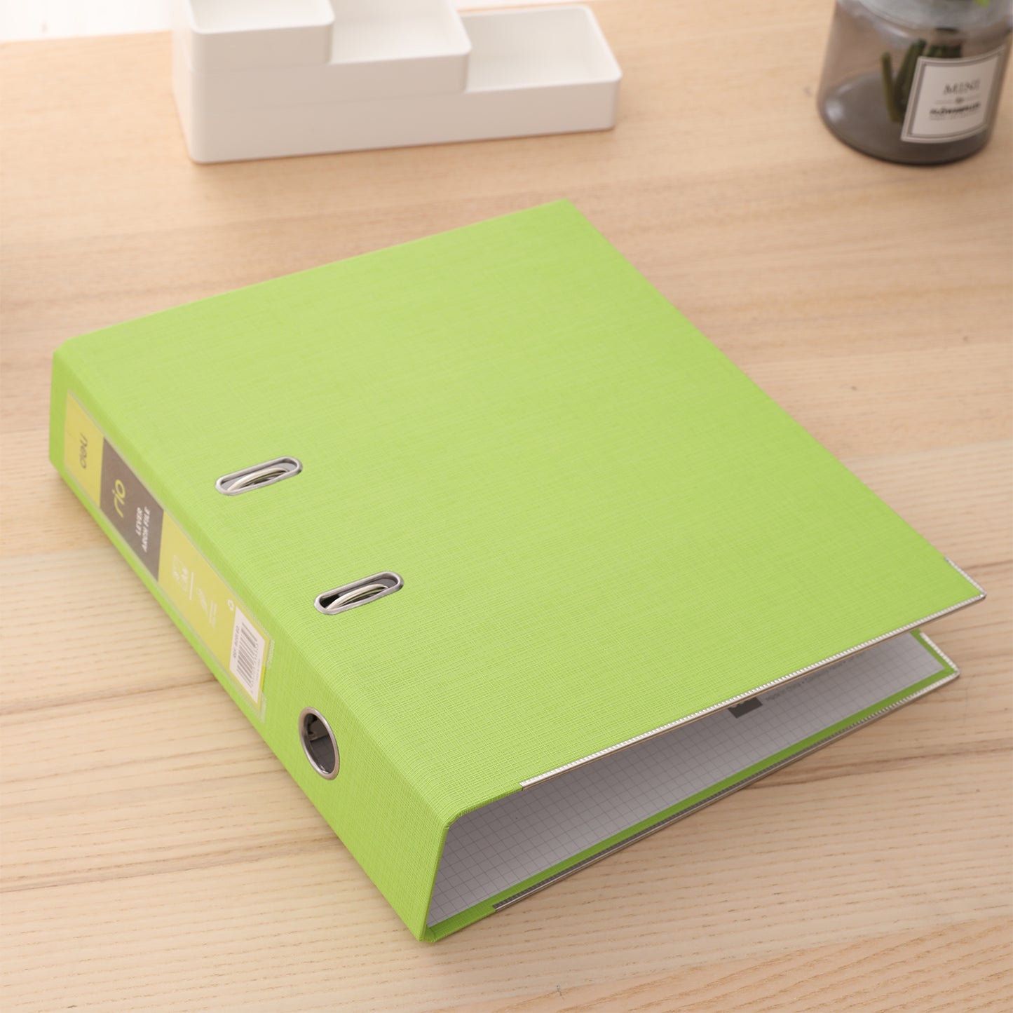 Deli EB20160 Lever Arch File A4 3" (Green, Pack of 1)