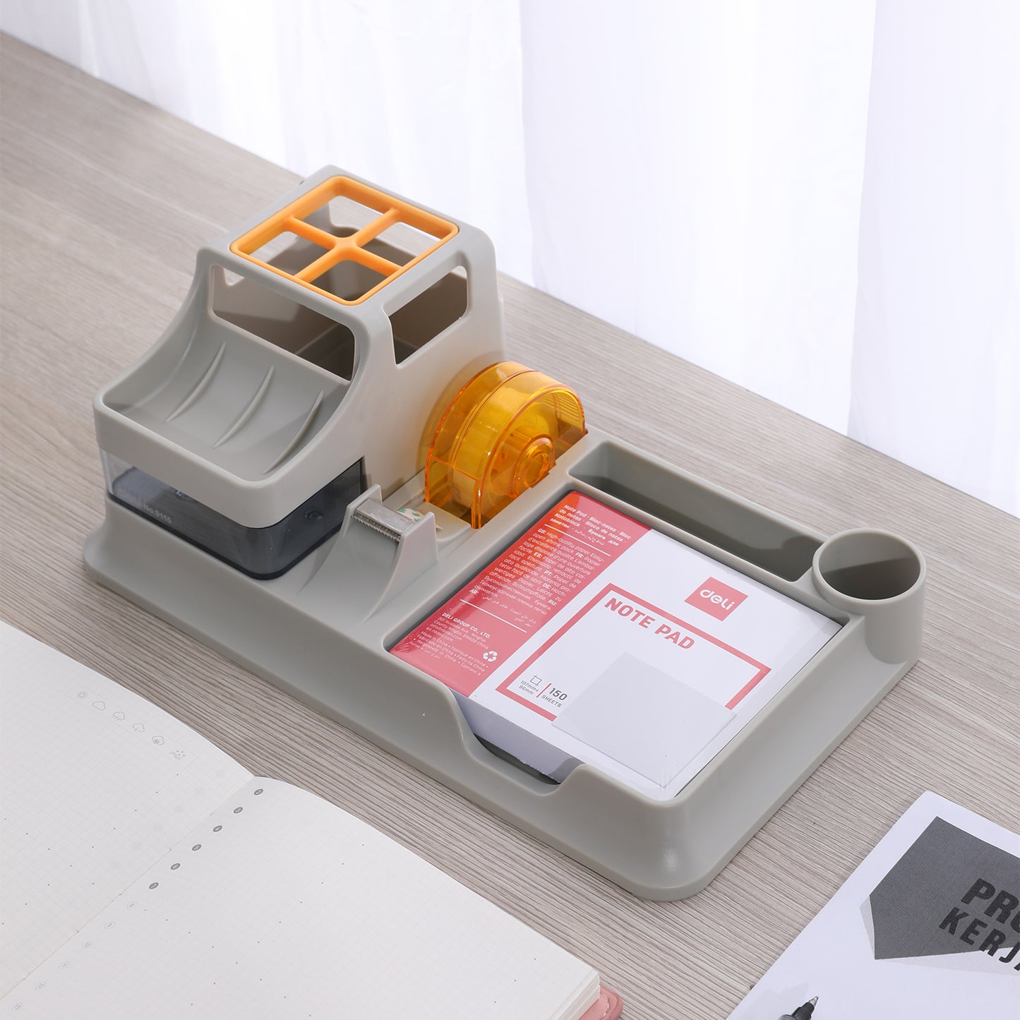 Deli W9110 Versatile Pen Stand (Pack of 1, Color May Vary)