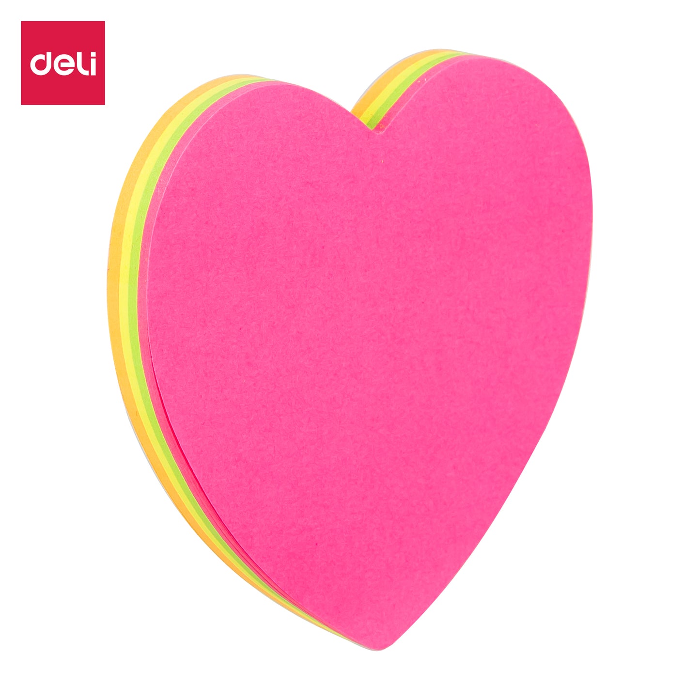 Deli WA03202 Shape Sticky Notes, 3"  3", 420sheets (Pack of 1, Color May Vary)