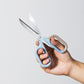 Deli WNS056 Nusign Scissors 145mm (Pack of 1, Color May Vary)