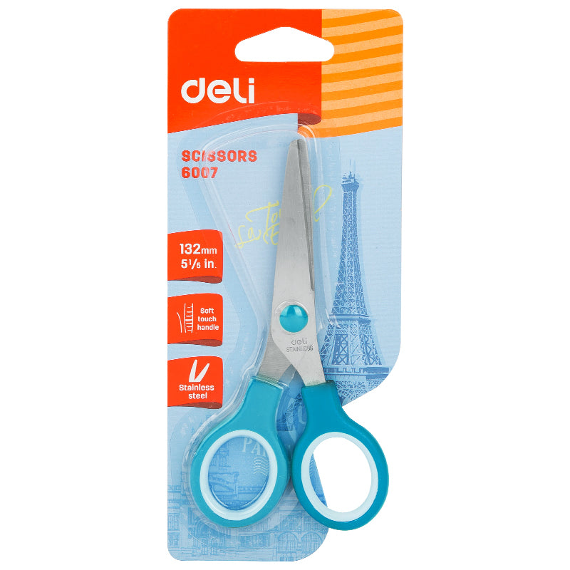 Deli W6007 Scissors 132mm (Pack of 1, Color May Vary)