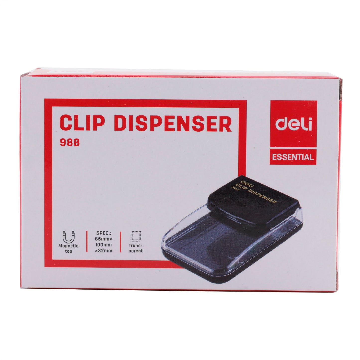 Deli W988 Magnetic Paper Clip Box (Pack of 1)