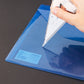 Deli WF10432 File Bag Transparent (Blue, Pack of 1)