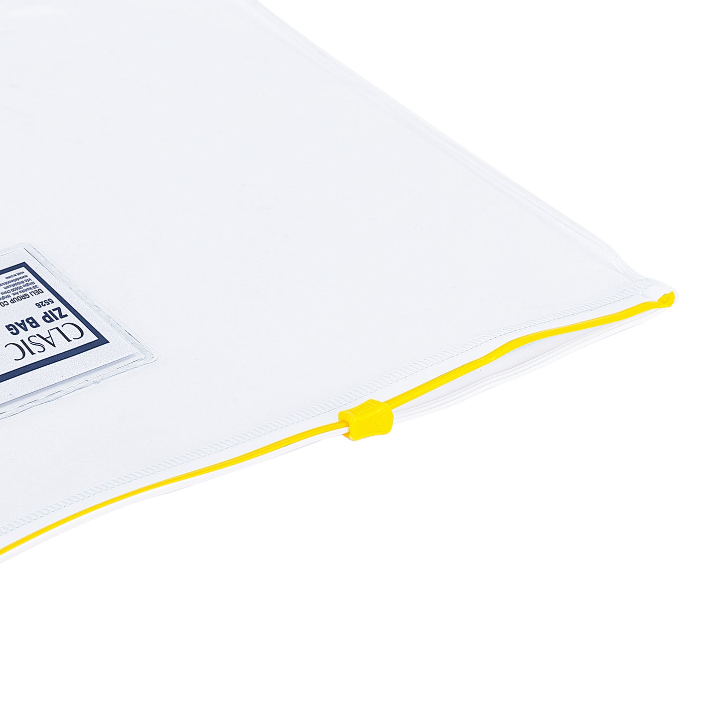 Deli W5526 Pvc view Zip Bag A4, Color may vary (Pack of 12)