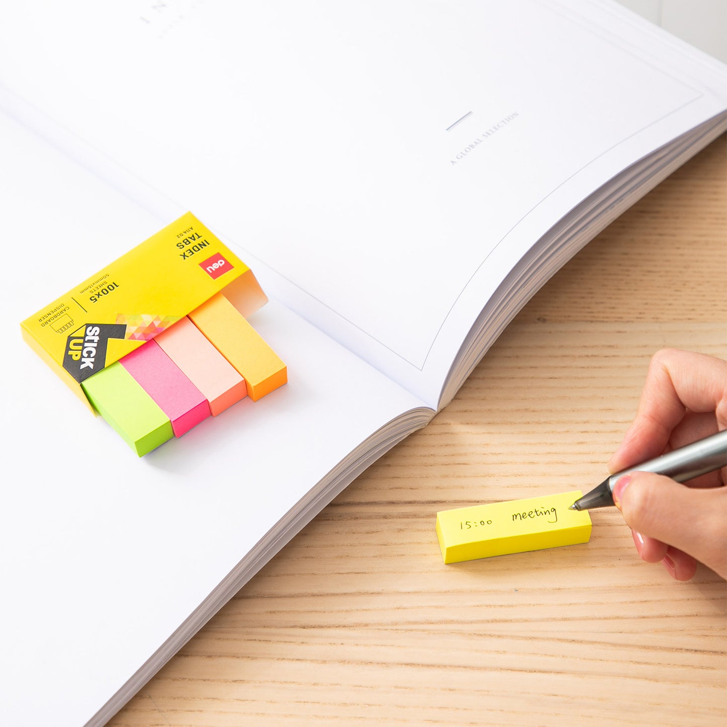 Deli EA11402 Stick Up Index Tabs 50 mm x 15 mm Size