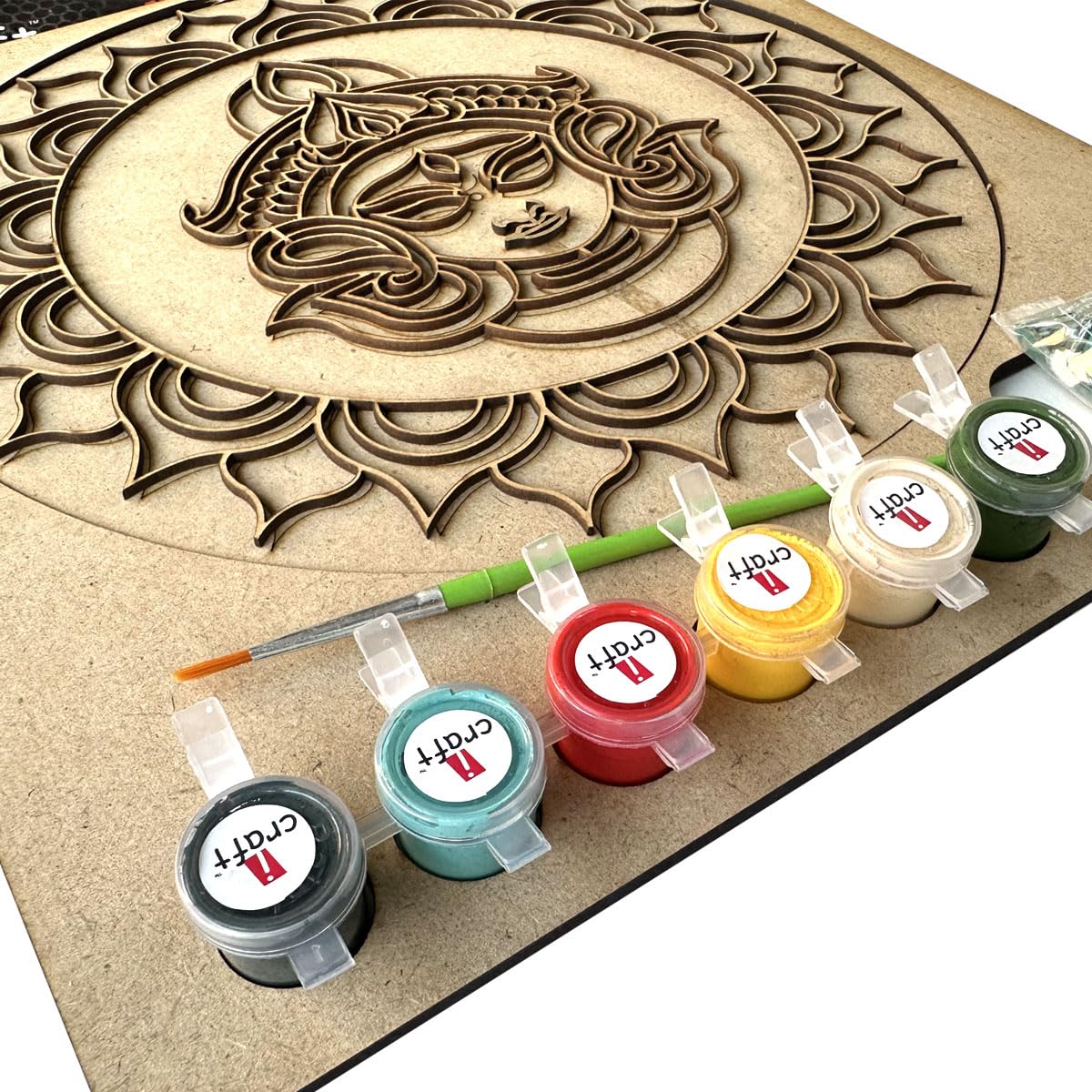 iCraft DIY Mandala Art Kit - Durga Design - 10x10
