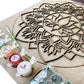 iCraft DIY Mandala Art Kit - Lotus Design - 10x10