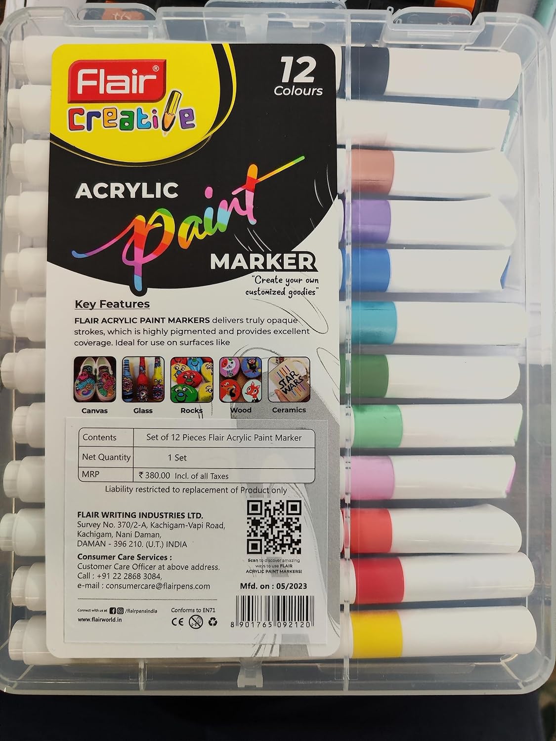 Flair Creative Acrylic Paint Marker - MultiColour Ink