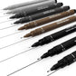 Uni-ball Pin Fineliner Drawing Pen, Sketching Set, Black, Dark Grey, Light Grey & Sepia - 0.1/0.5mm (Set of 9)
