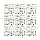 PaperPep White Birthday Print 19"X29" Gift Wrapping Paper, Pack of 5