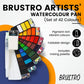 BRUSTRO Artists Watercolour Pan, Set of 42