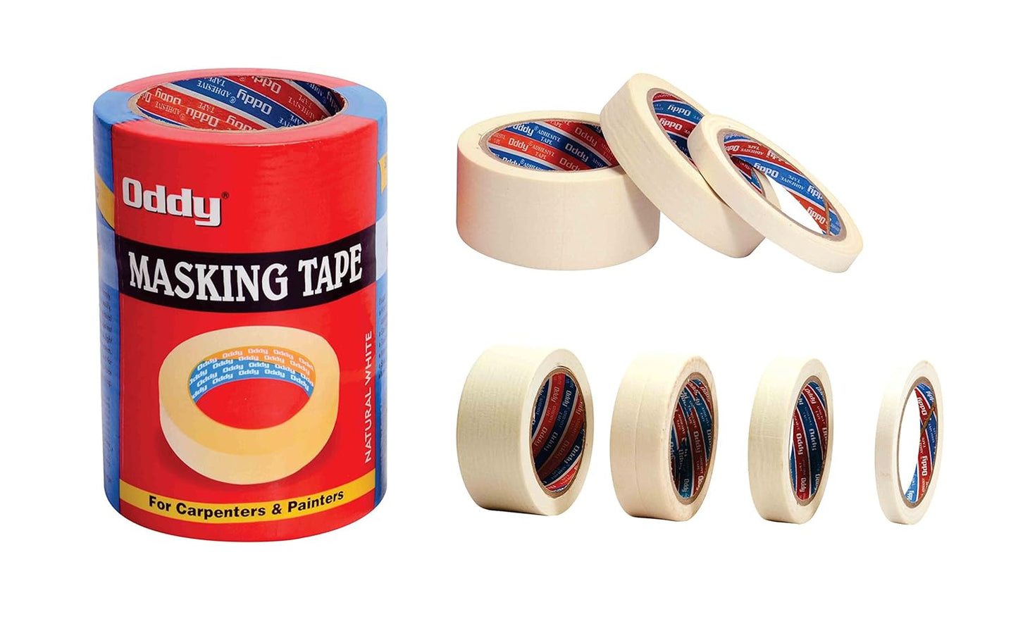 Oddy 72mm Super Strong Self Adhesive Masking Tape - 20 Mtrs, Pack of 1