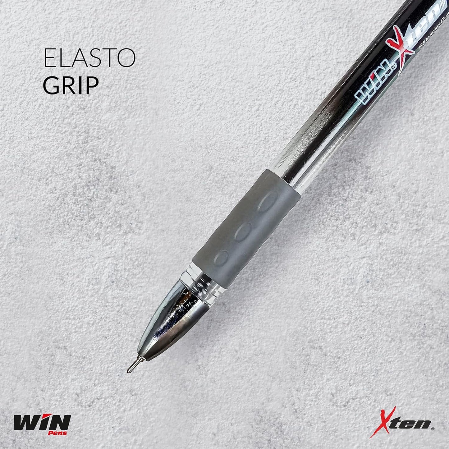 Win X-10 Ball pen, 0.6mm, Black Ink, Pack of 10 Card Pack