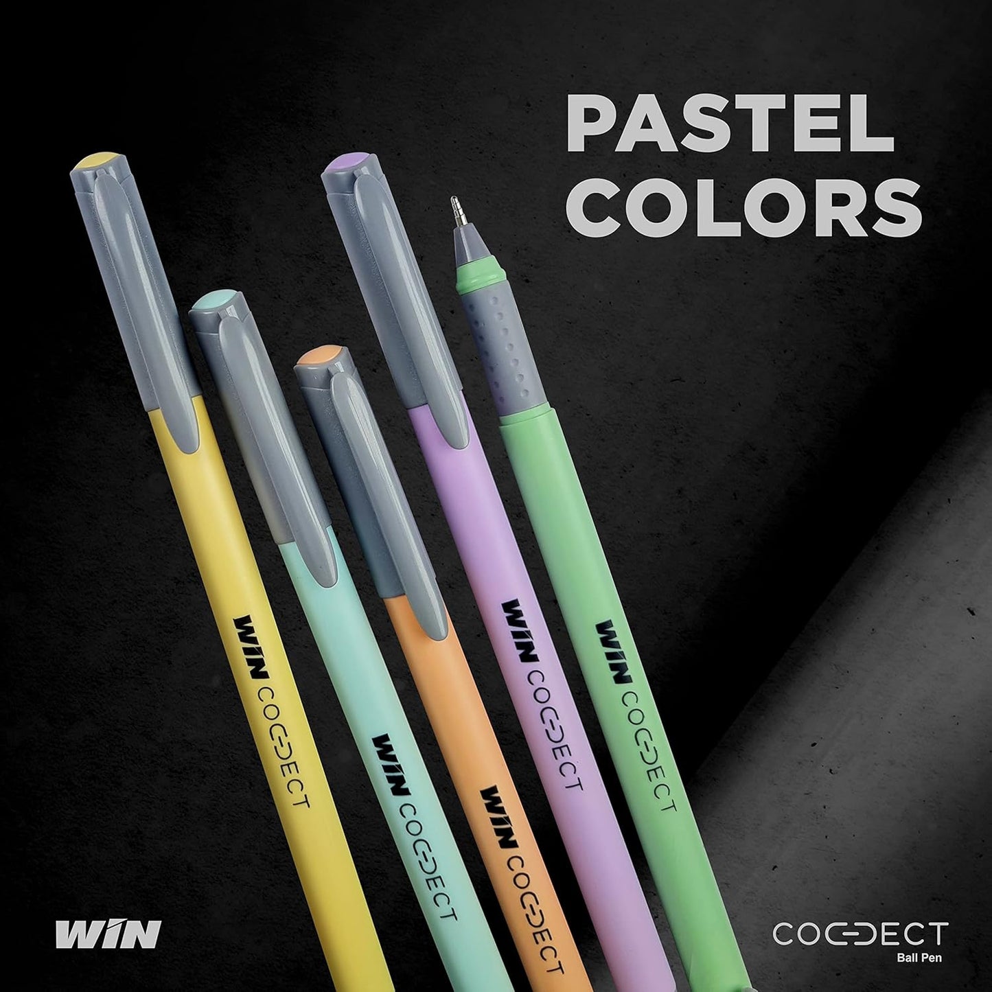 Win Connect Ball Pen, 0.7mm, Blue Ink, Pack of 20, Wallet Pack