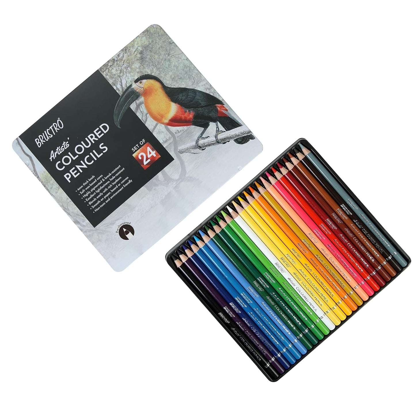 BRUSTRO Artists Coloured Pencil Set of 24