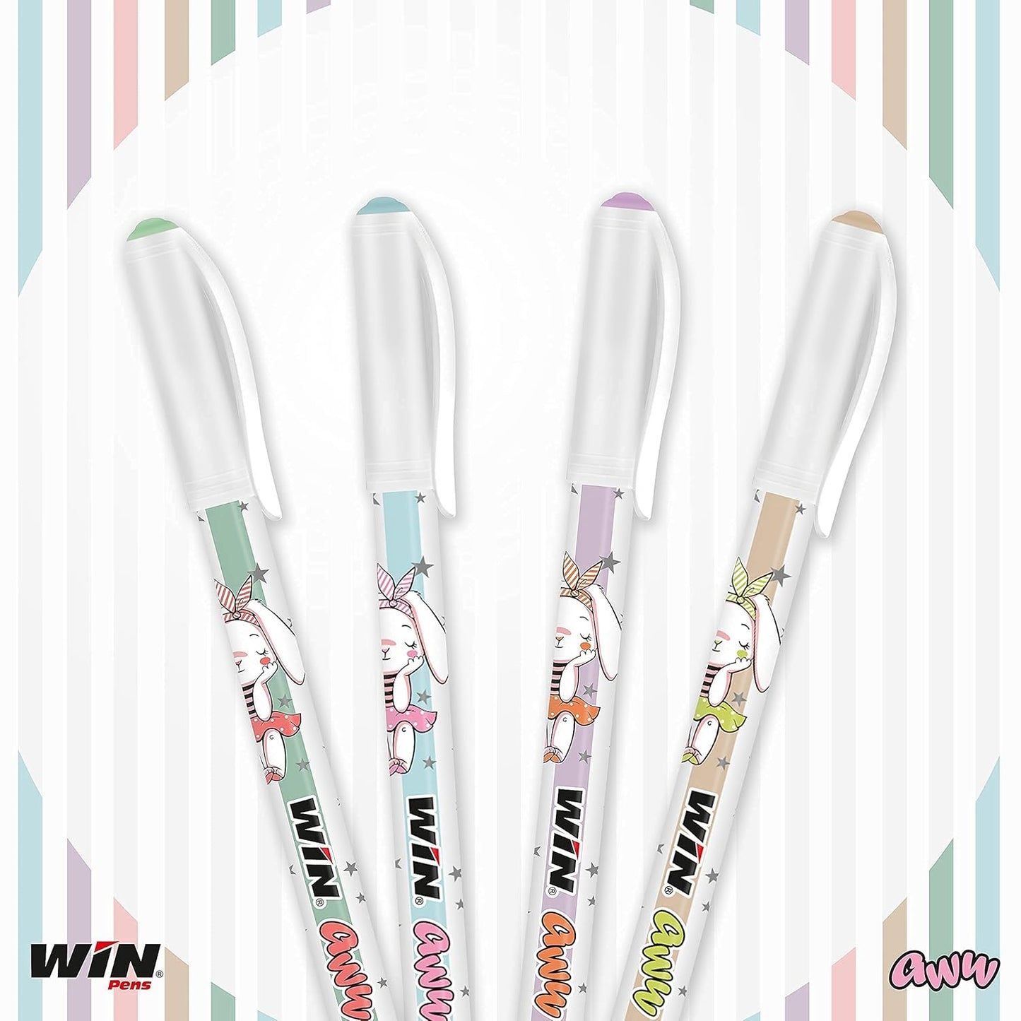 Win Aww Ball Pen, 0.7mm, Blue Ink, Pack of 20