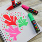 uni-ball Posca 7M 4.5-5.5 mm  Broad Bullet Shaped Markers, Pink Ink, Pack of 1